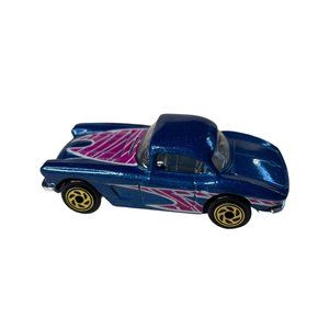 Matchbox Blue Chevrolet Corvette 1962 Vintage Collectible Die Cast Toy Car u